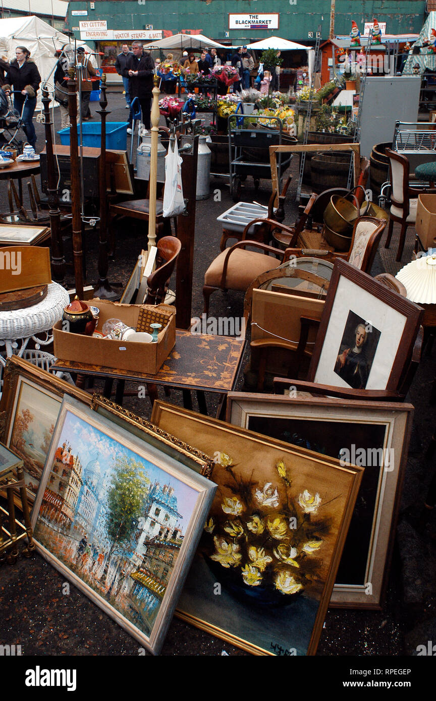 Shopping tourism The Barras Market, Glasgow, Scotland, United Kingdom