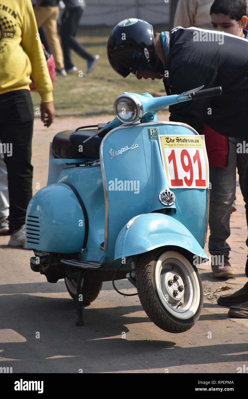 1965 Vespa scooter with 150 cc and 1 cylinder engine. India Stock Photo -  Alamy