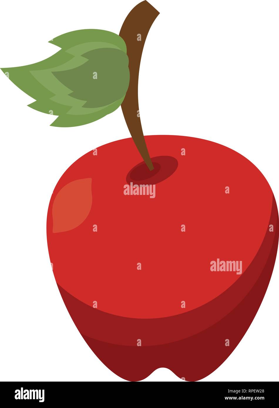 apple fresh fruit isolated Stock Vector Image & Art - Alamy