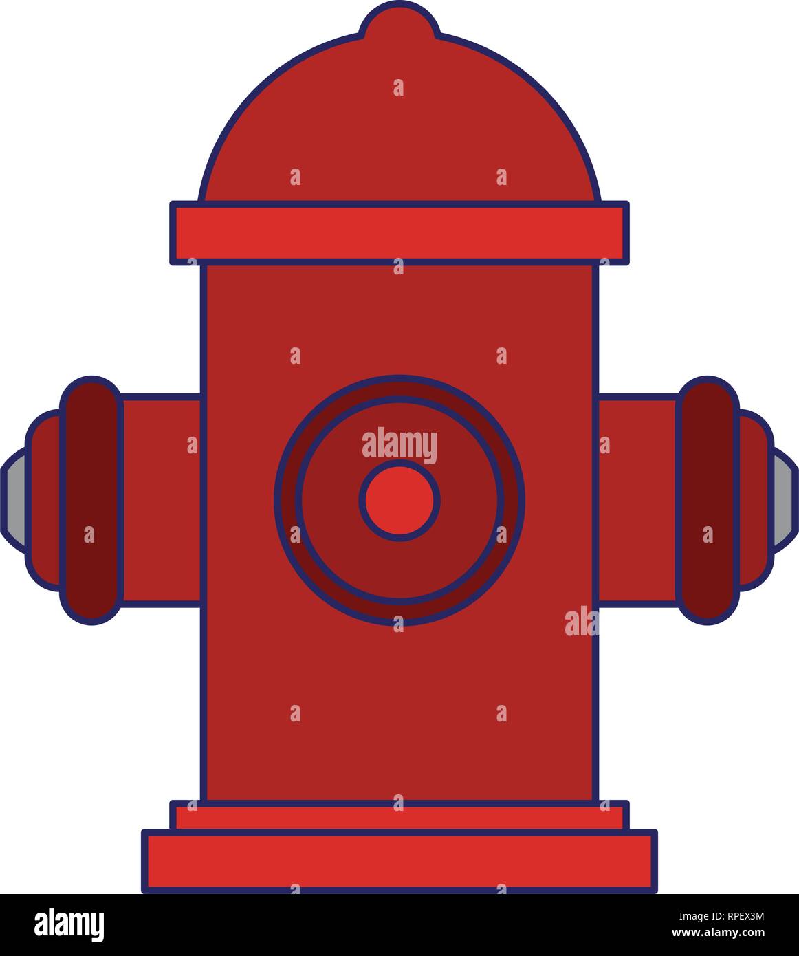 Hydrant firefighter tool blue lines Stock Vector Image & Art - Alamy