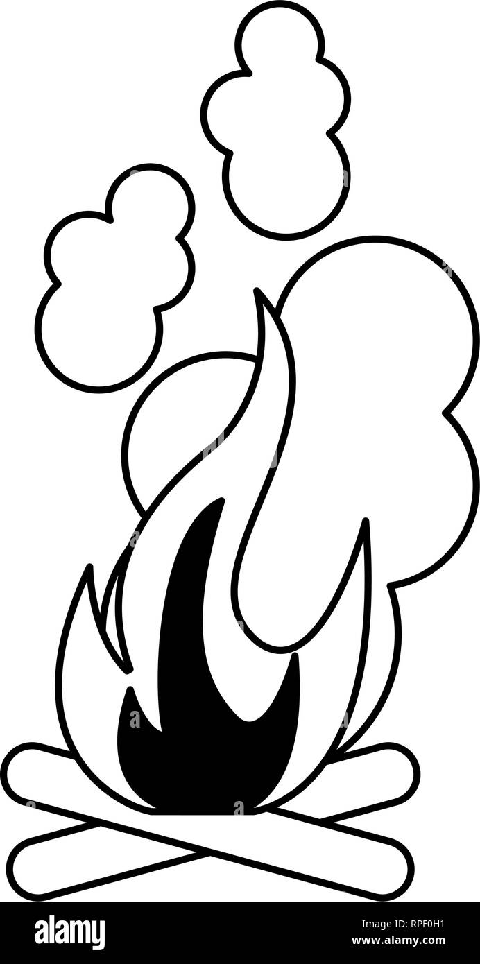 Campfire glow Black and White Stock Photos & Images Alamy