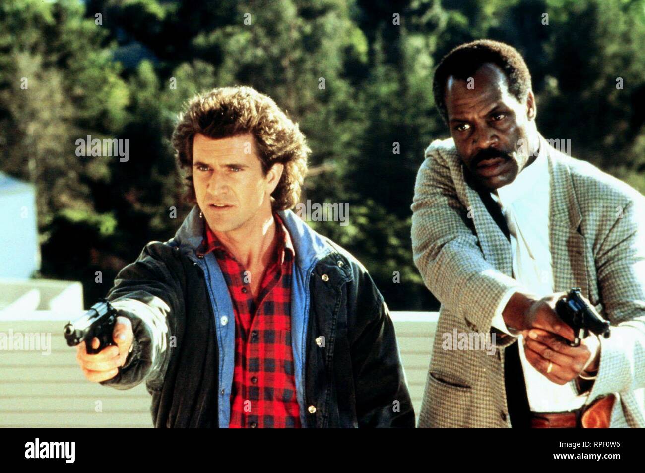 MEL GIBSON,DANNY GLOVER, LETHAL WEAPON 2, 1989 Stock Photo