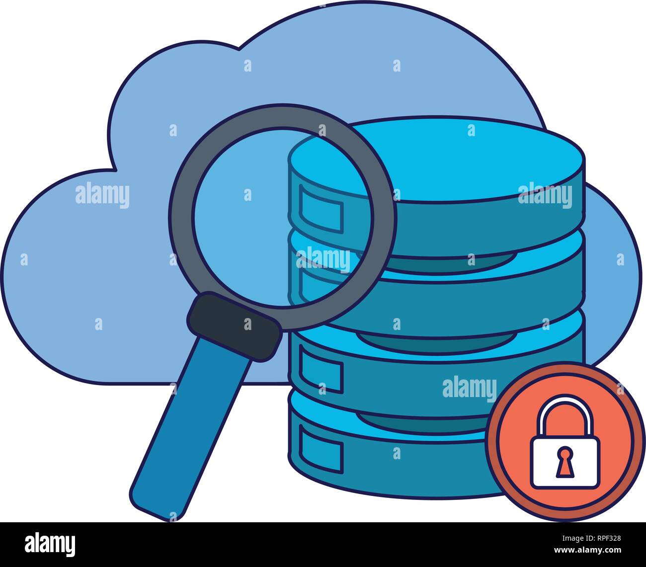 Security system technology blue lines Stock Vector Image & Art Alamy