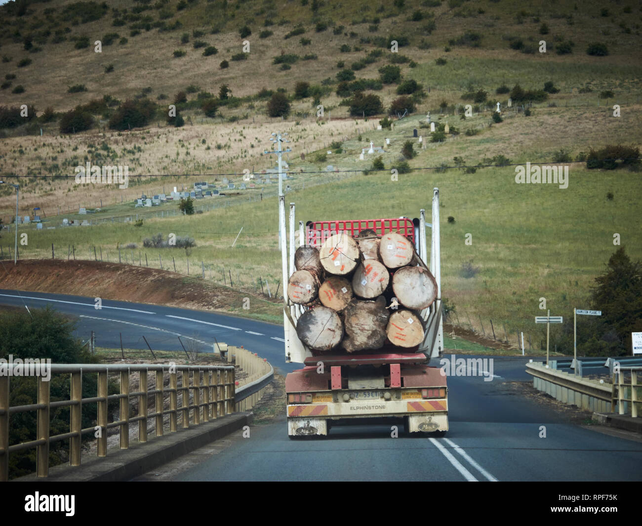 Logging Truck Carrying Logs High Resolution Stock Photography and