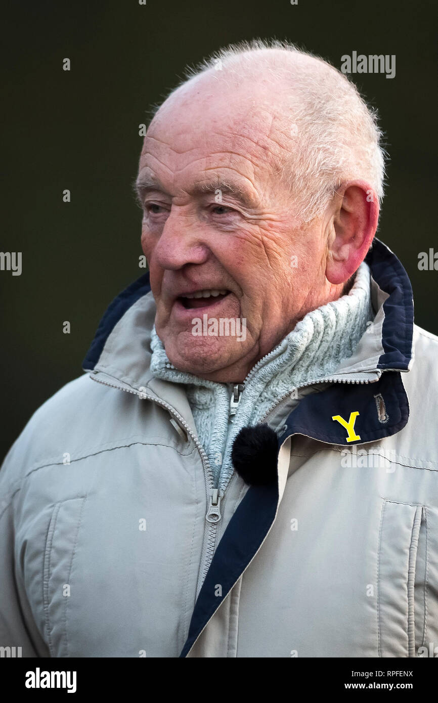 Sheffield, South Yorkshire, UK. 22nd Feb, 2019. Tony Foulds attends the Mi Amigo flypast at Endcliffe Park, Sheffield, South Yorkshire, UK. 22nd February 2019. Photograph by Richard Holmes. Credit: Richard Holmes/Alamy Live News Stock Photo