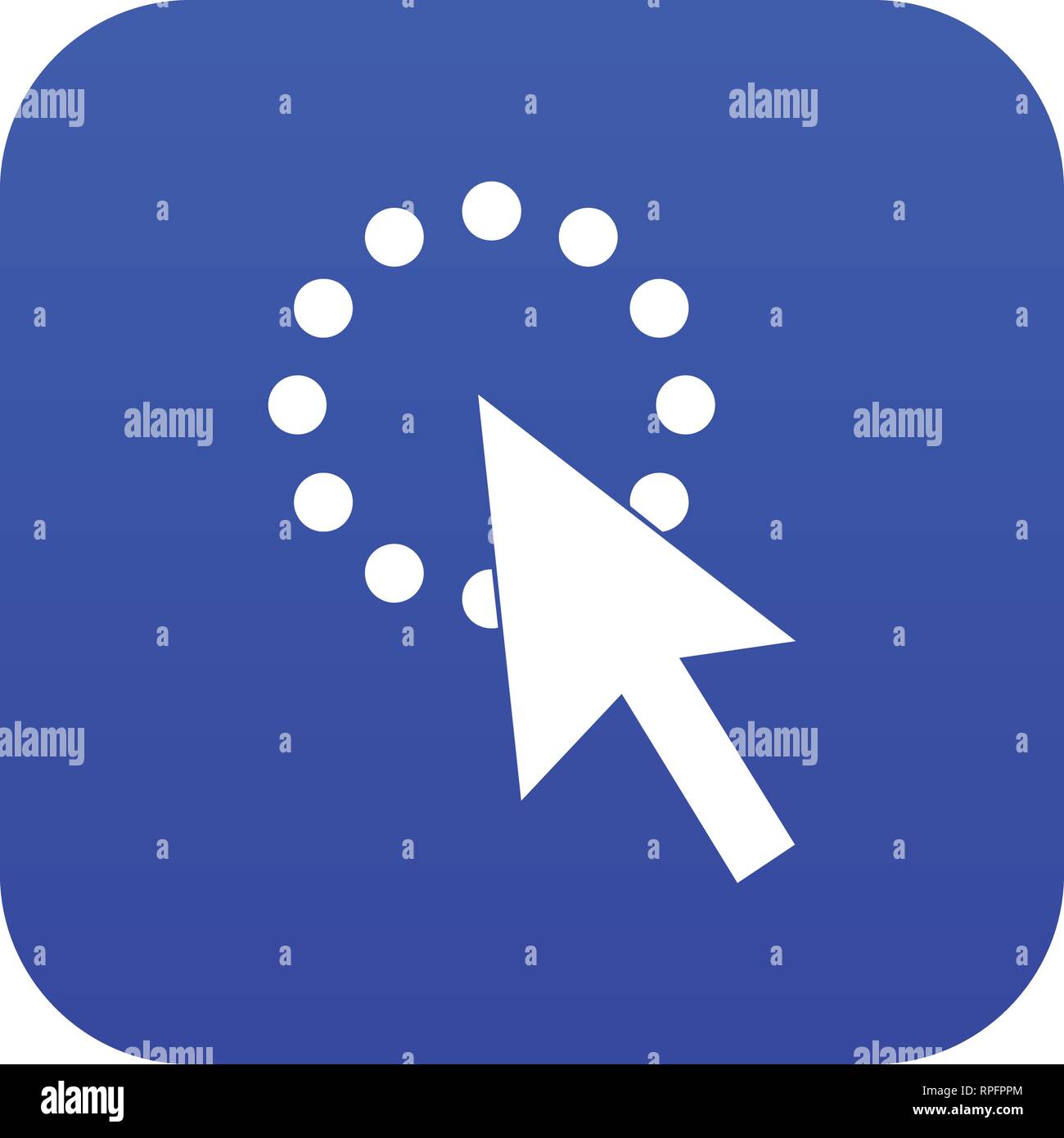 Click icon digital blue Stock Vector Image & Art - Alamy