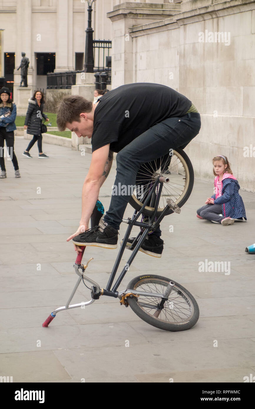 Street entertainers buskers preforming in central London England UK Stock Photo