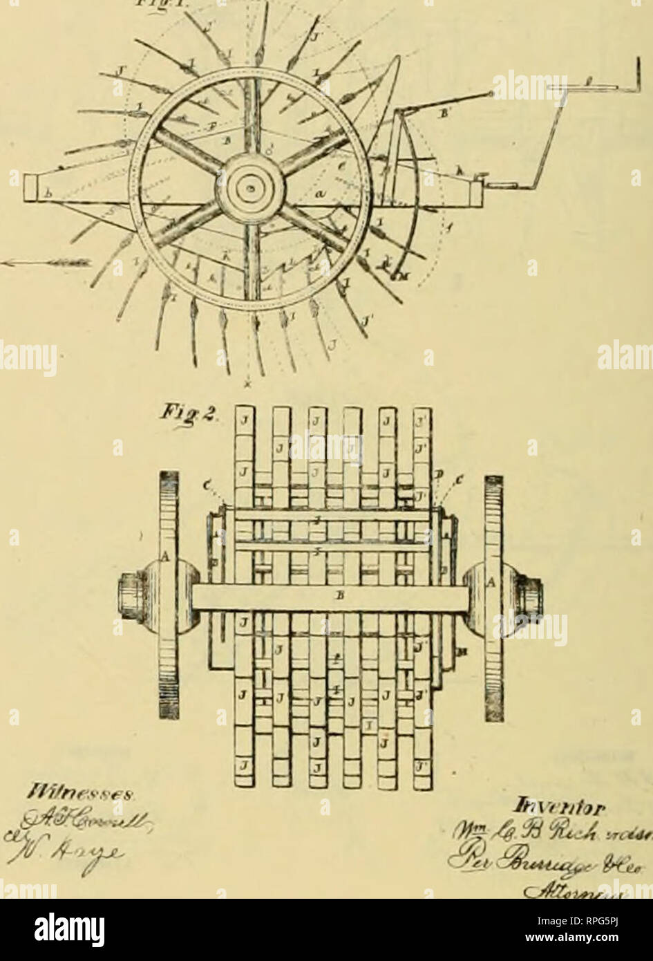 Allen S Digest Of Plows With Attachments Patented In The United States From A D 17 To January 18 Plows Patents 2sli Ets S Gt Ie I W C B Richardson Rotary Spaders No 166 721 Pjltnl D Aug