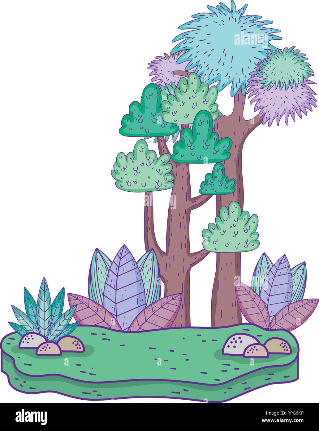 beautiful forest landscape scene Stock Vector Image & Art - Alamy