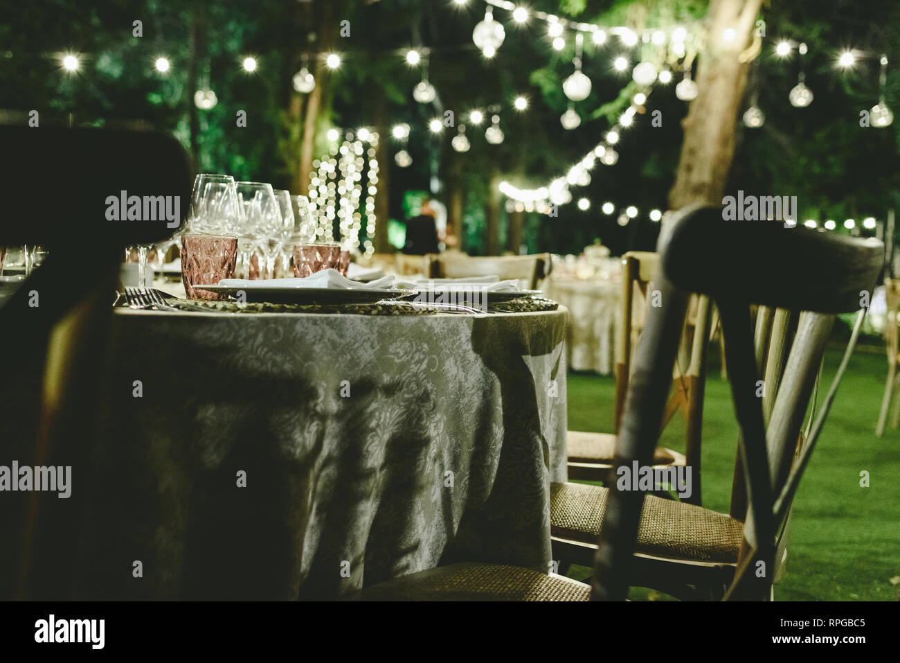 Floral Arrangements For Empty Chairs For A Wedding Ceremony