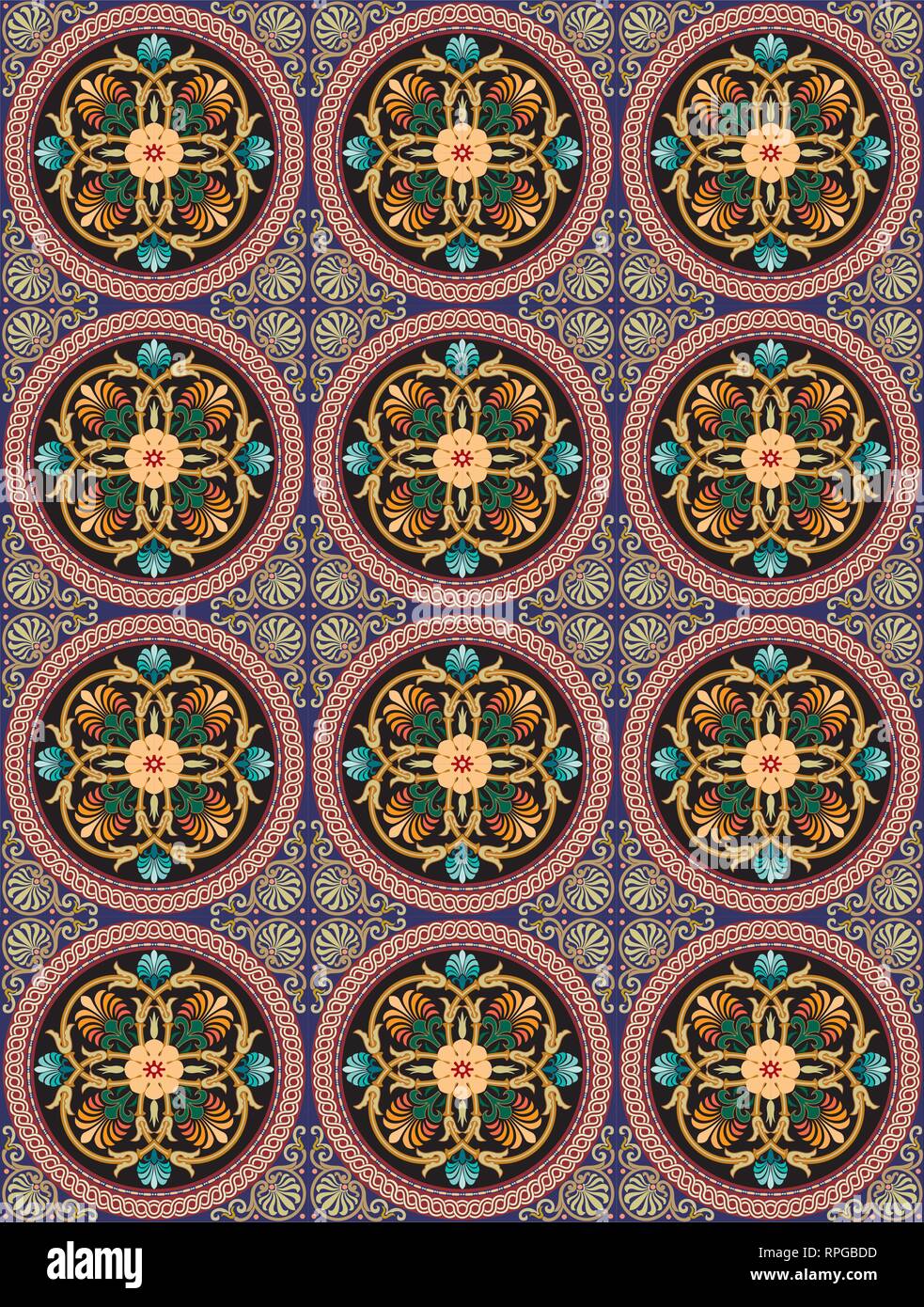 Vector - Seamless pattern stock vector, use for tiled background ...