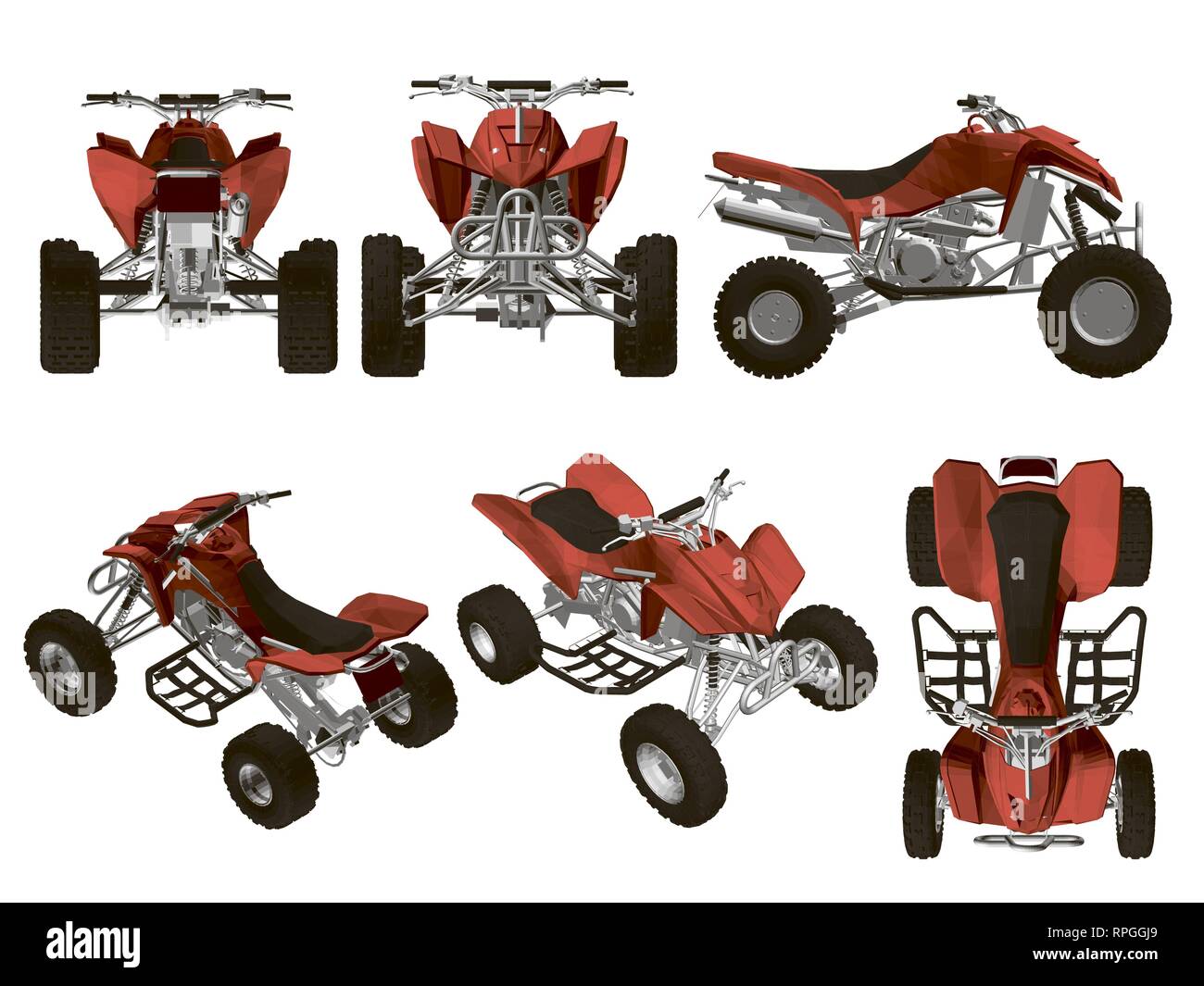 Atv front view Cut Out Stock Images & Pictures Alamy