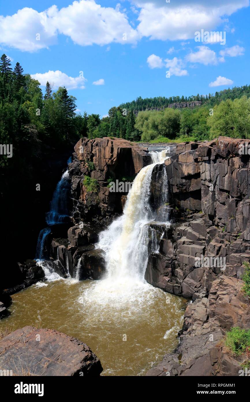 High Falls of the Pigeon River Ontario Canada Stock Photo Alamy