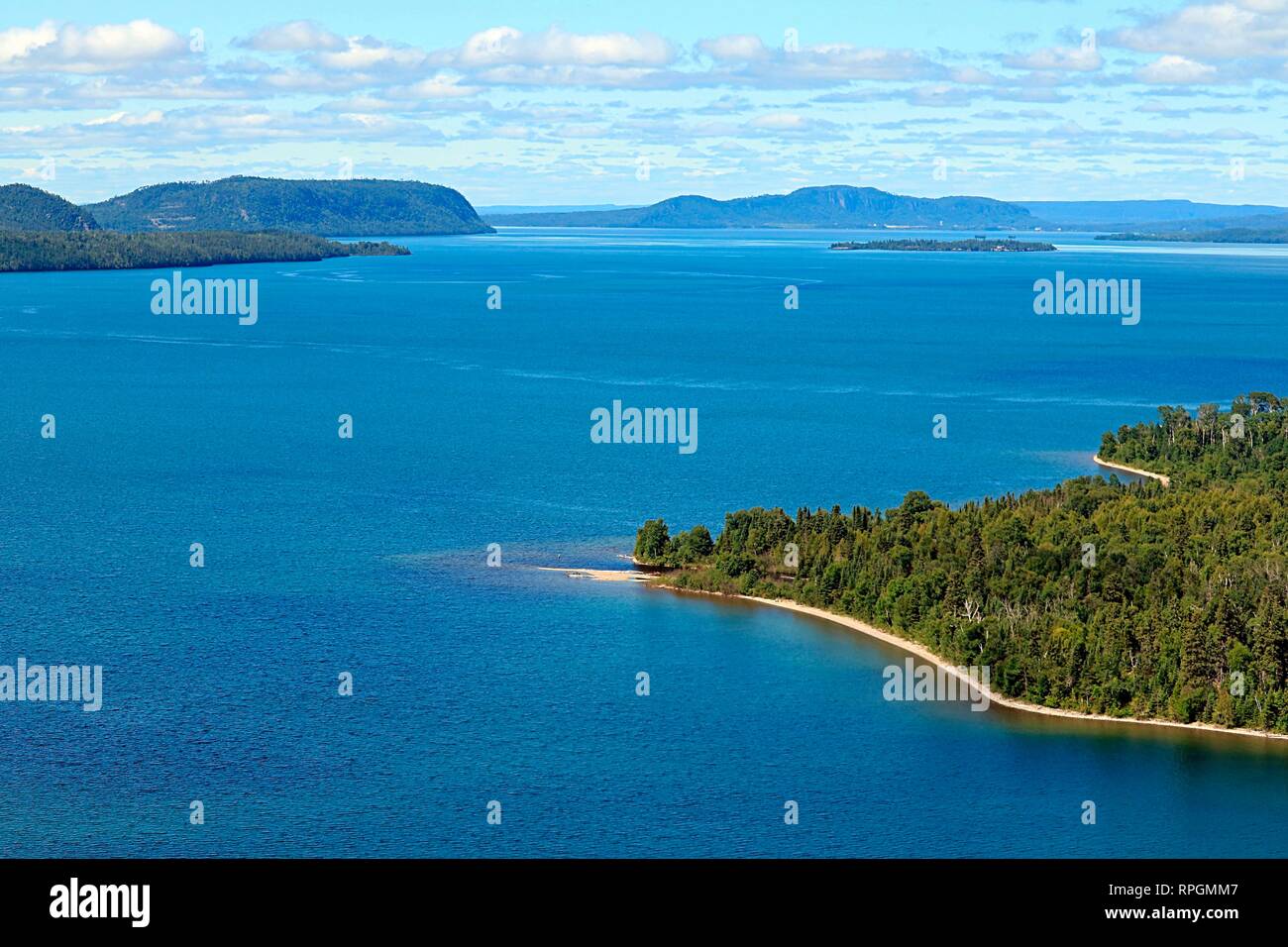 North shore of Lake Superior in Canada Stock Photo