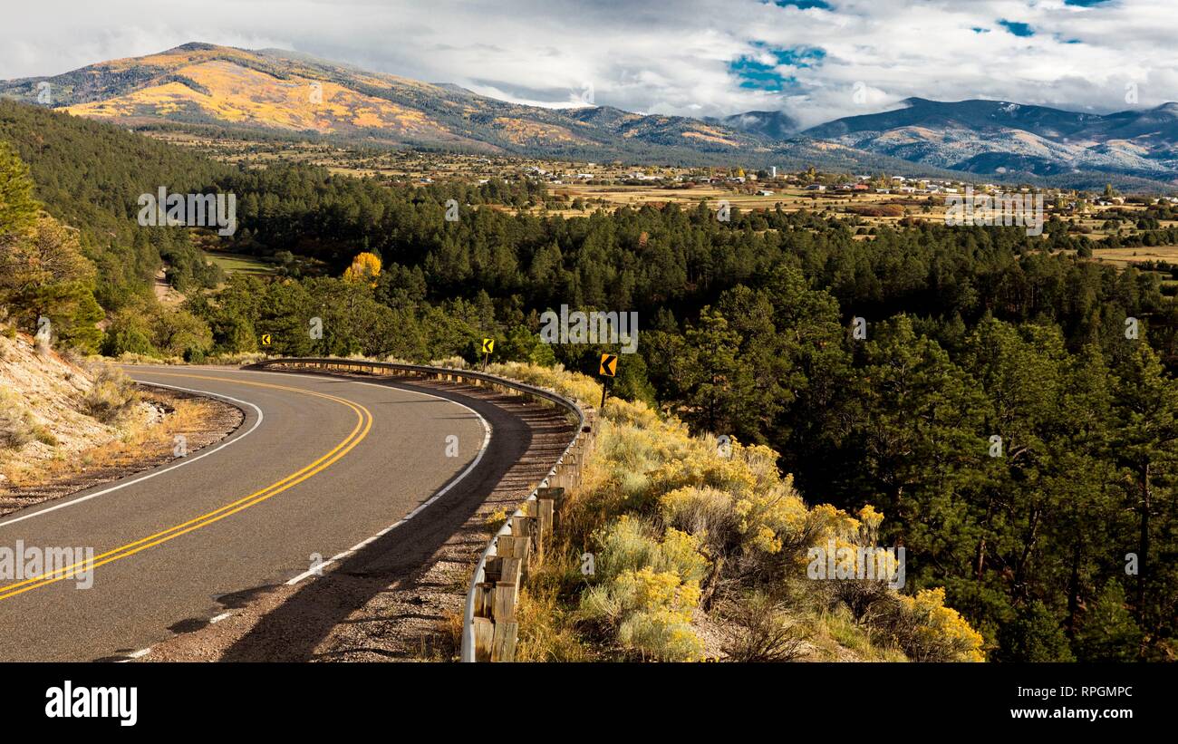 Hi Road to Taos, New Mexico, National Scenic Byway, Truchas, New Mexico Stock Photo Alamy