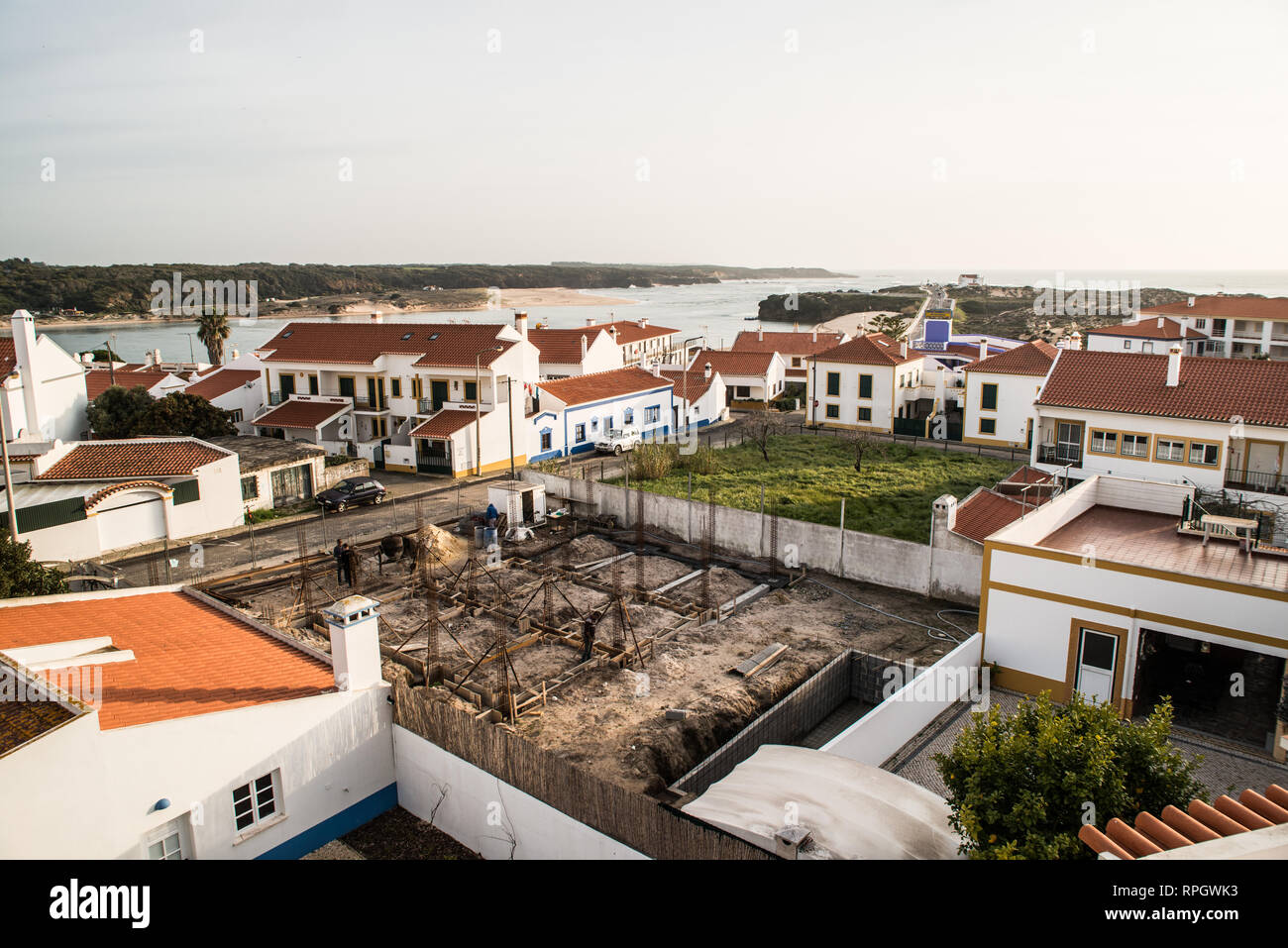 Vila Nova de Milfontes, Algarve, Portugal, february 2019 Stock Photo