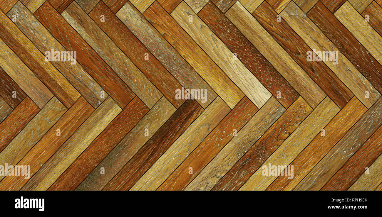 Seamless wood parquet texture (horizontal herringbone various Stock ...