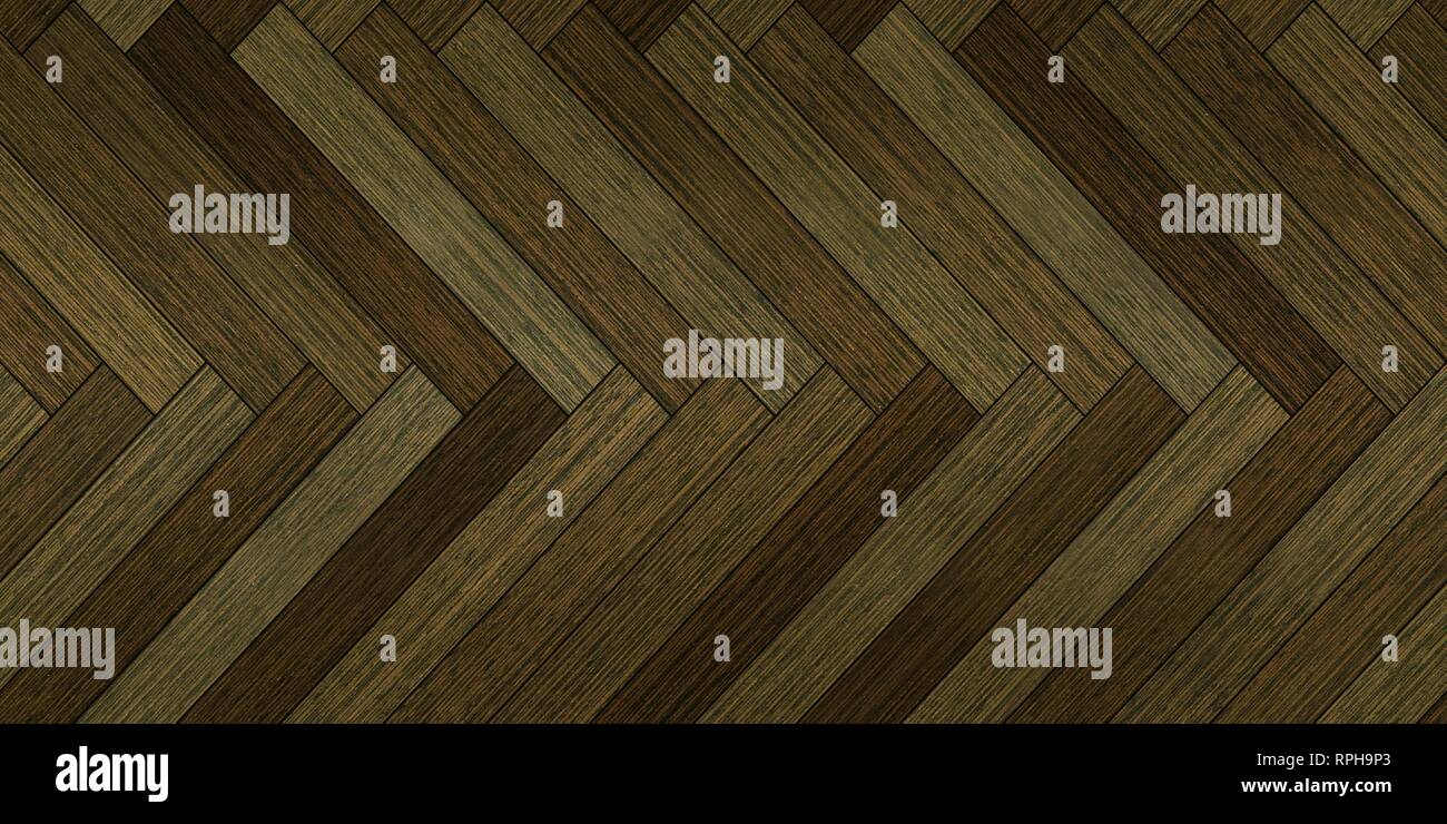 Seamless wood parquet texture (horizontal herringbone dark green Stock ...