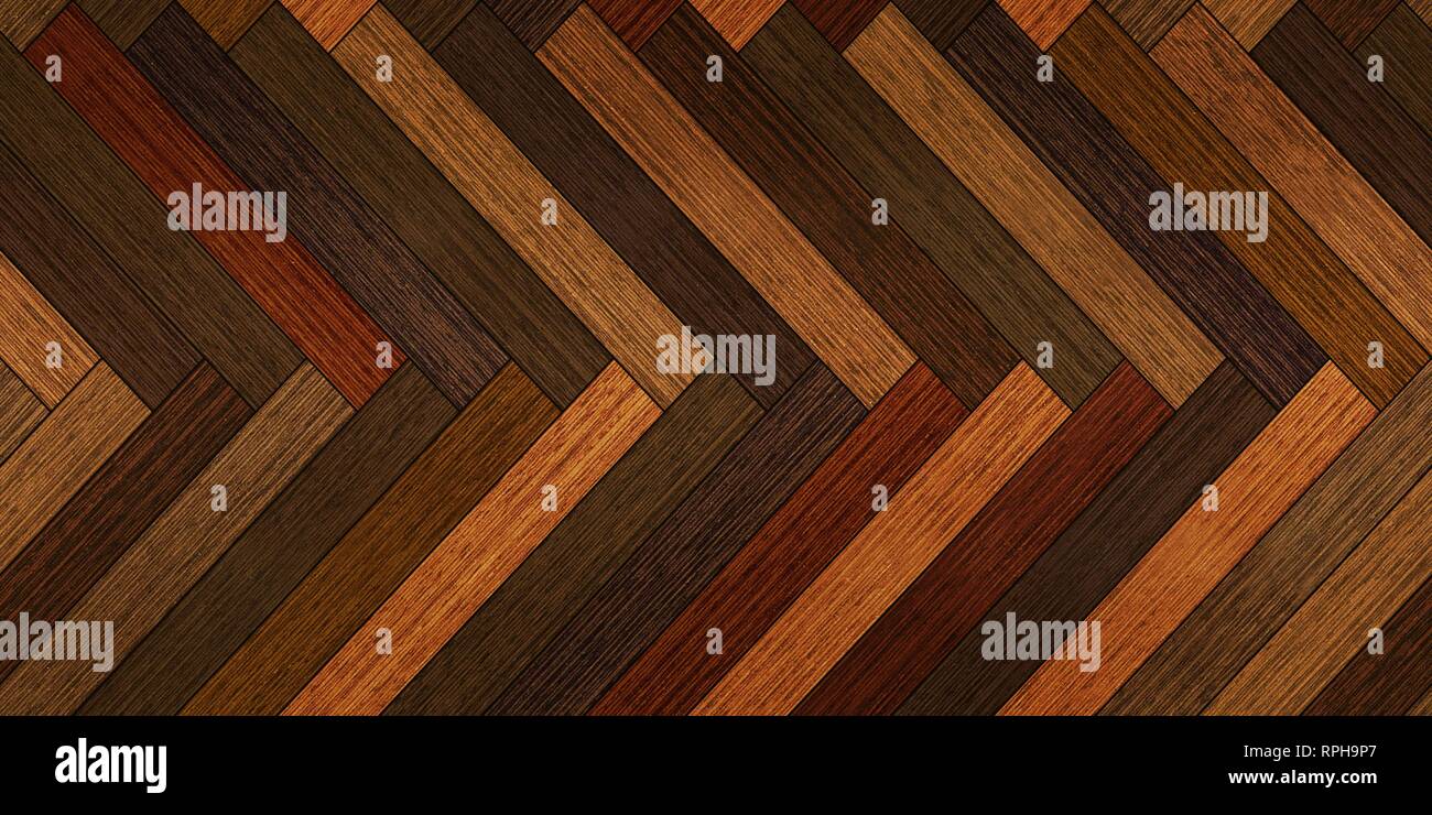 Seamless wood parquet texture (horizontal herringbone various Stock ...