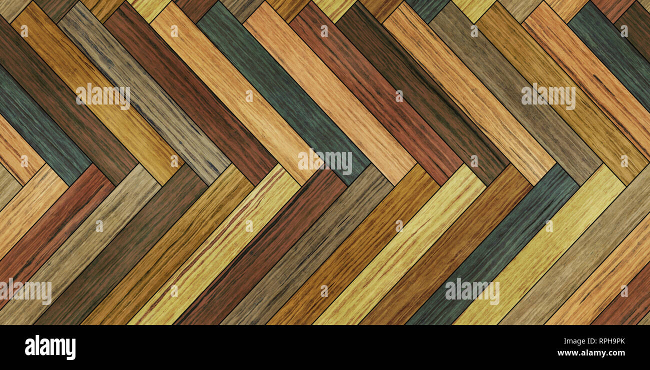 Seamless wood parquet texture (horizontal herringbone colorful Stock ...