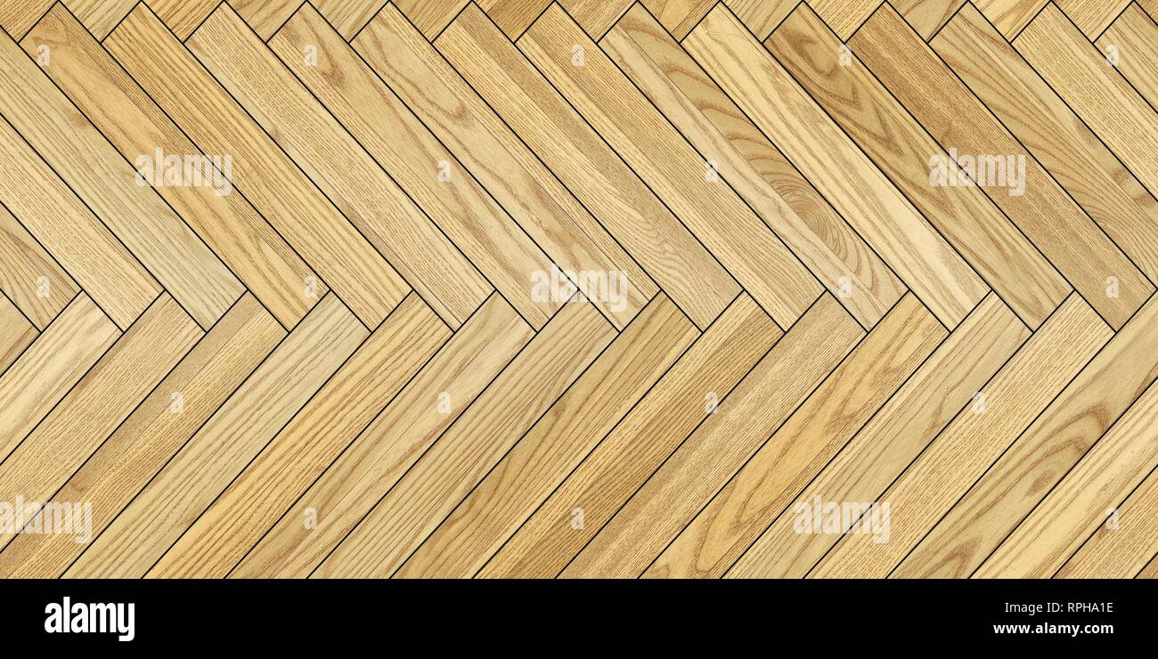 Seamless wood parquet texture horizontal herringbone light brown Stock ...