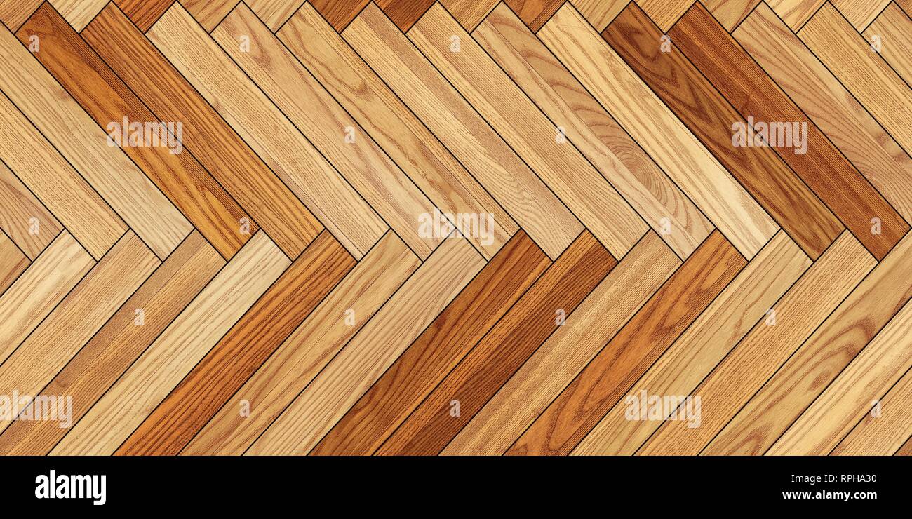 Seamless wood parquet texture horizontal herringbone light brown Stock ...
