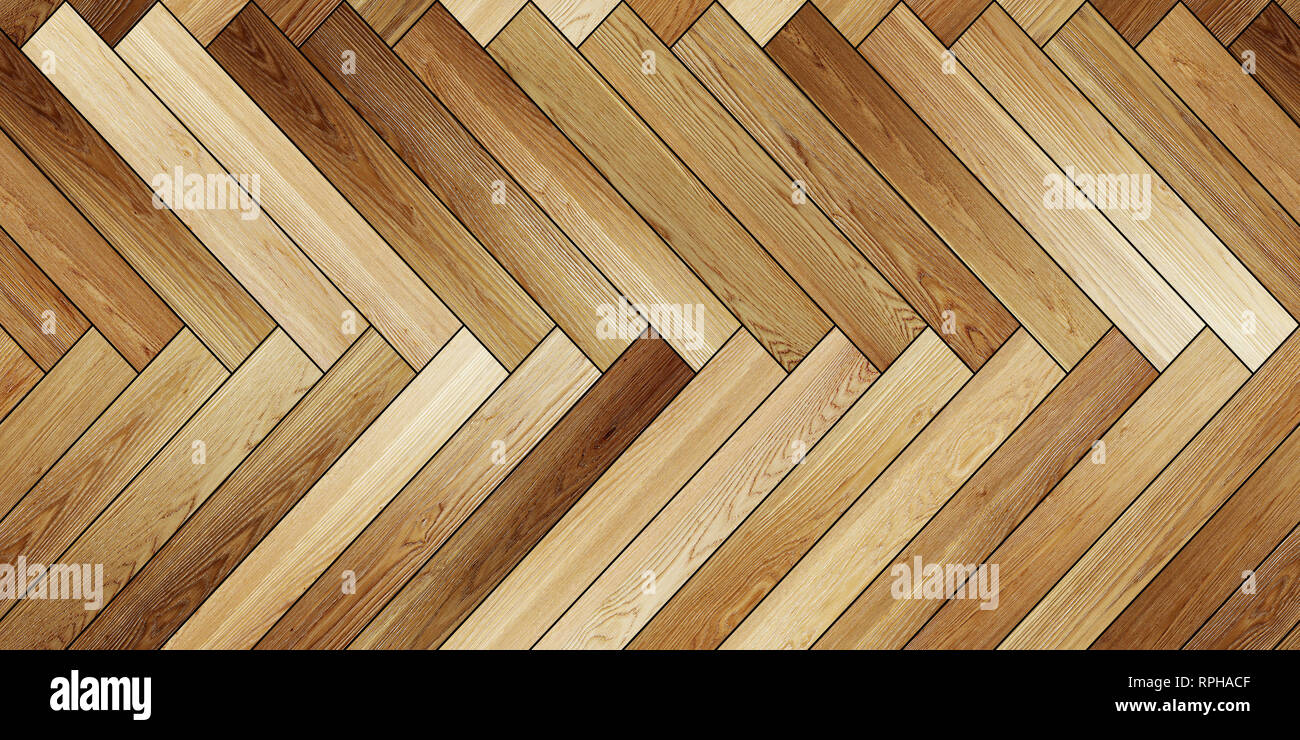 Seamless Wood Parquet Texture Horizontal Herringbone Light Brown