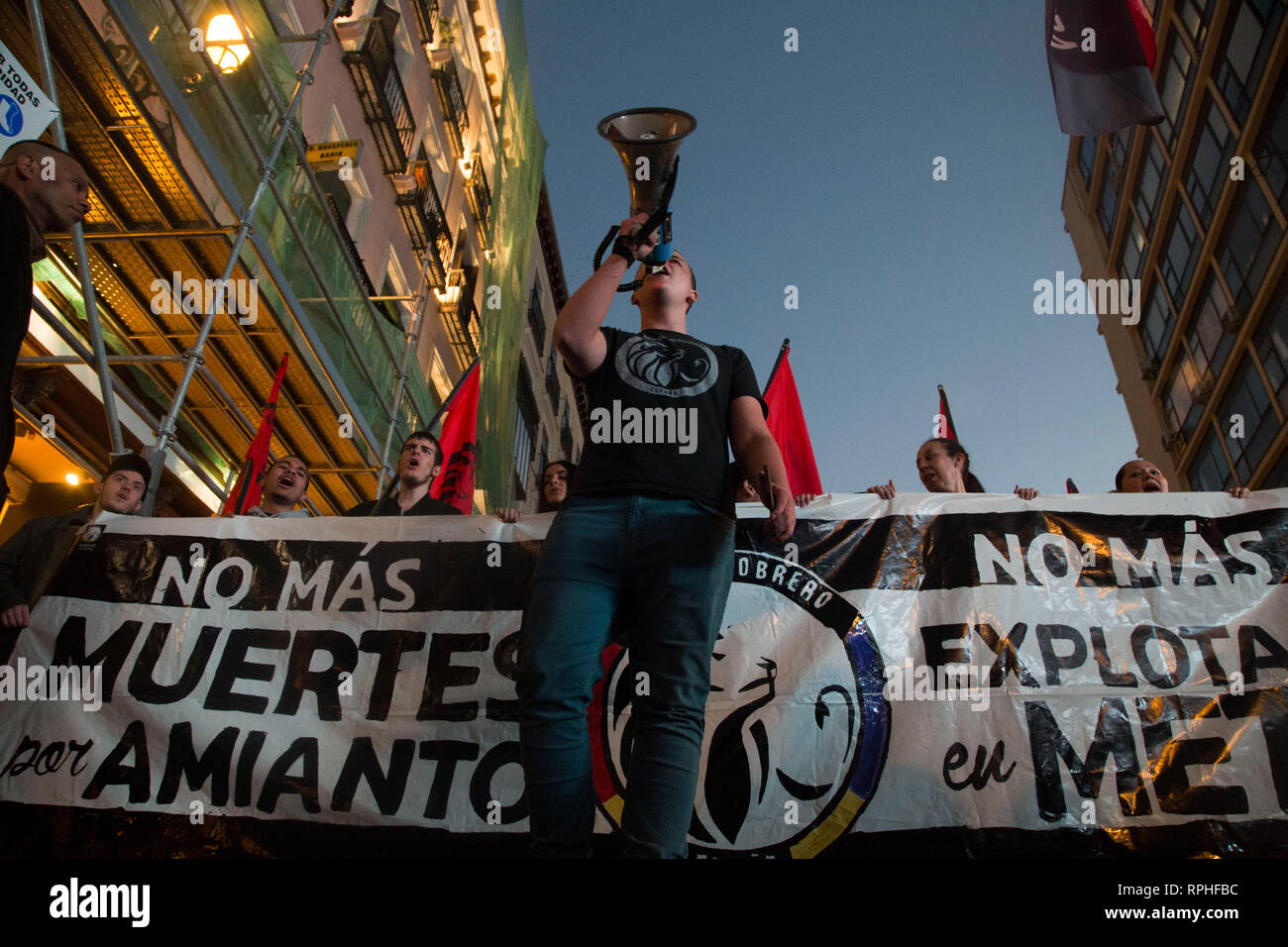 Protesters Seen Shouting No More Deaths As A Result Of Asbestos