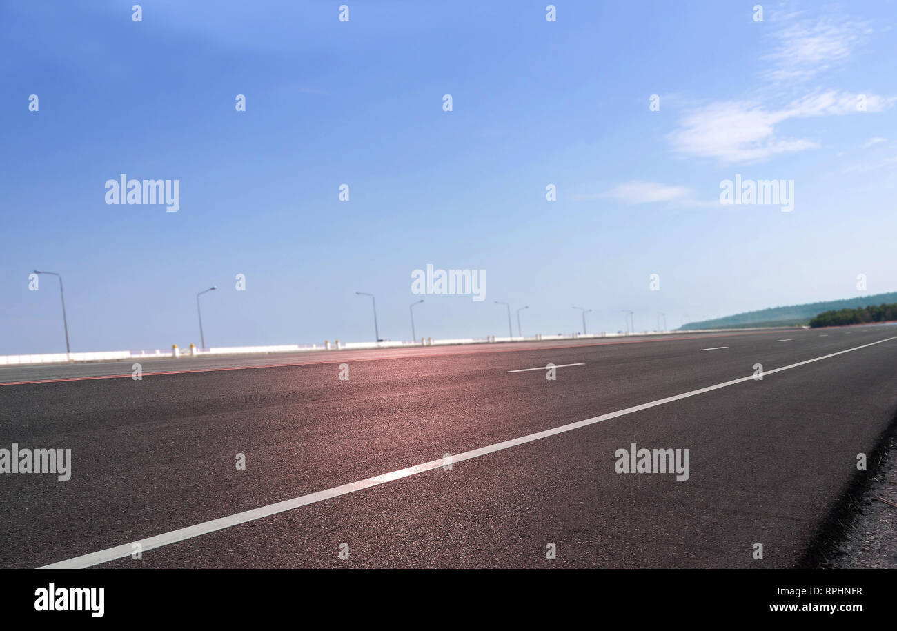 Road asphalt and sky background Stock Photo - Alamy