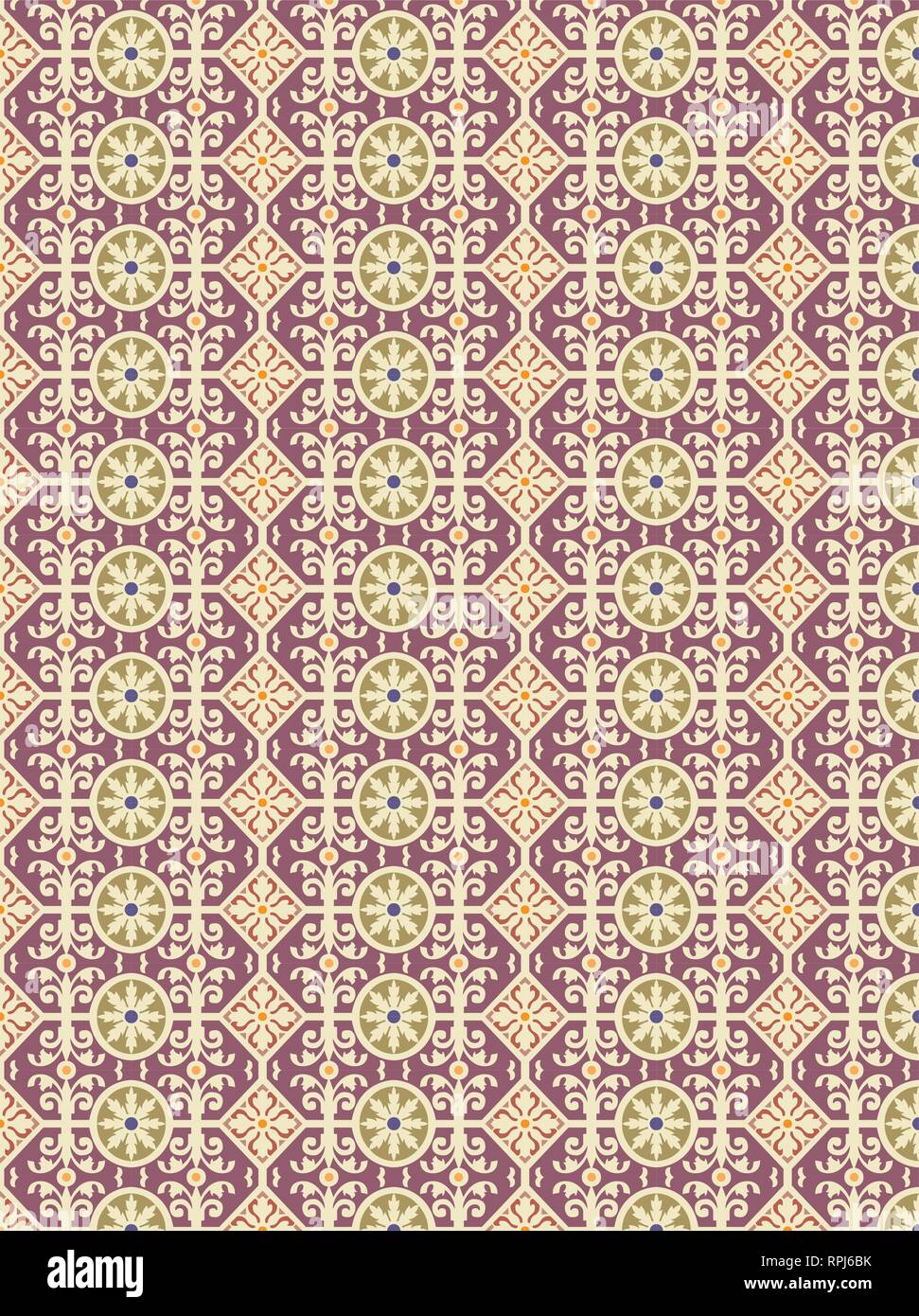 Vector - Seamless pattern stock vector, use for tiled background ...