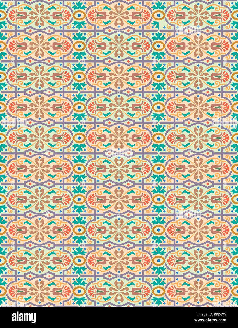 Vector - Seamless pattern stock vector, use for tiled background ...