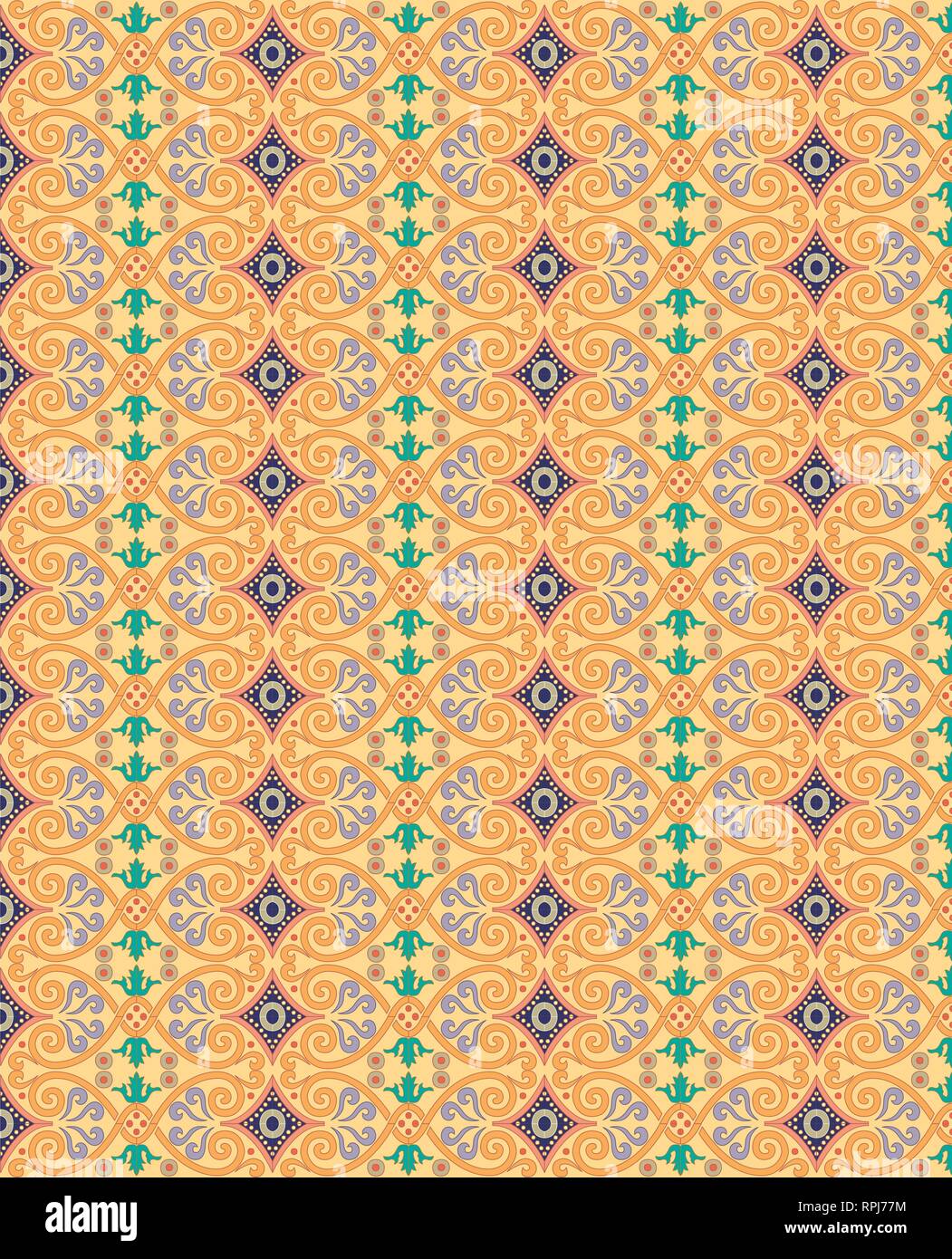 Vector - Seamless pattern stock vector, use for tiled background ...