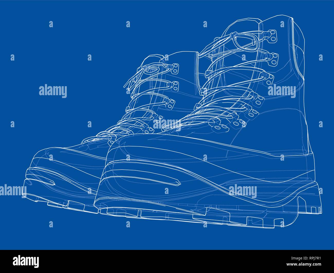 Mens boot concept. Vector rendering of 3d Stock Vector Image & Art - Alamy