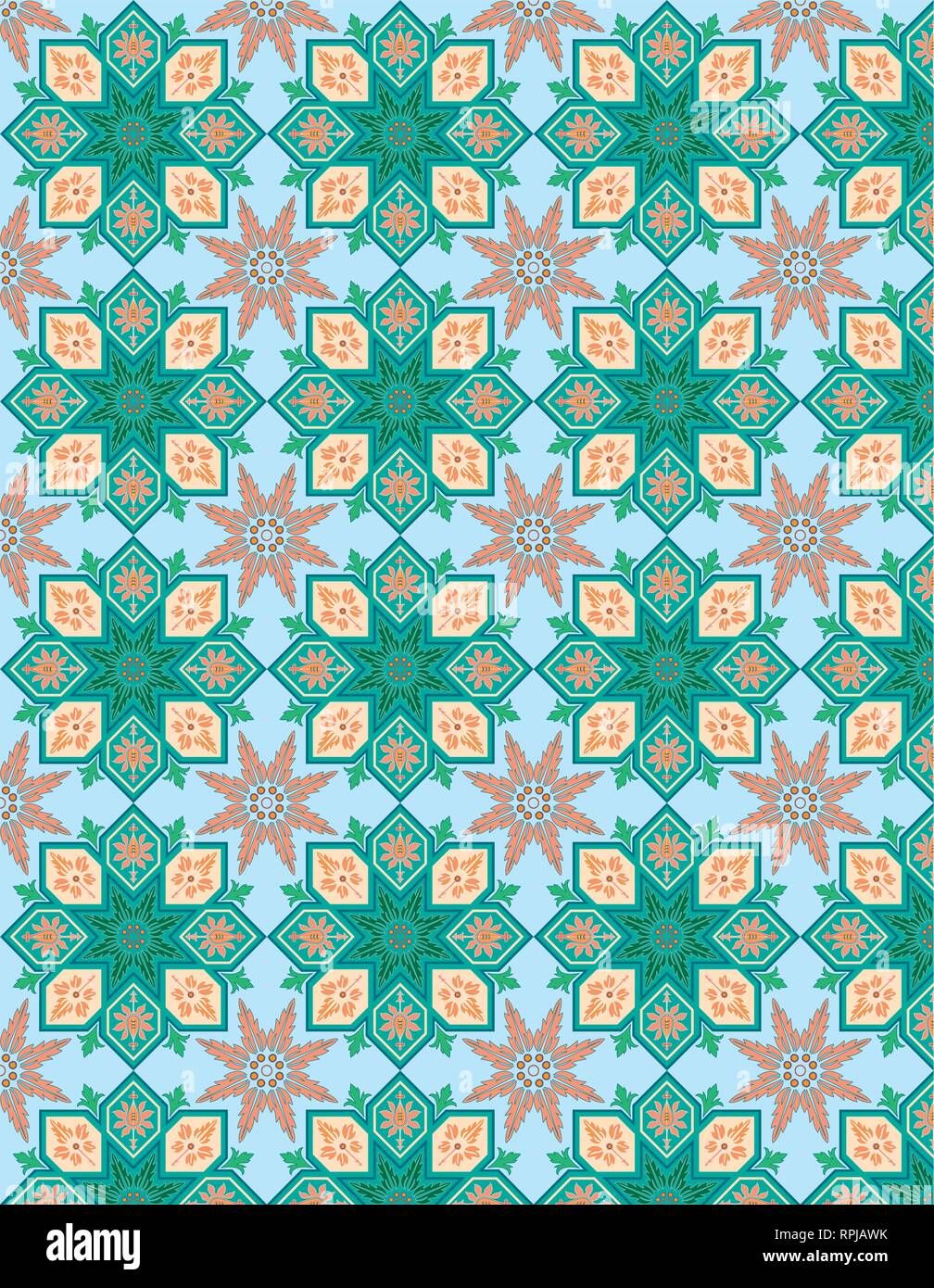 Vector - Seamless pattern stock vector, use for tiled background ...