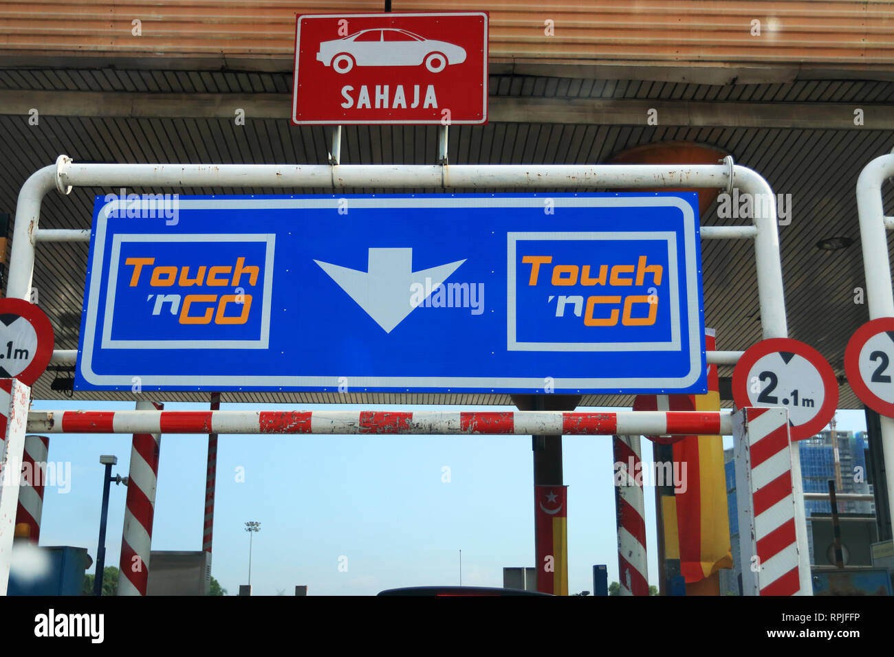 Touch N Go Toll Malaysia Stock Photo Alamy