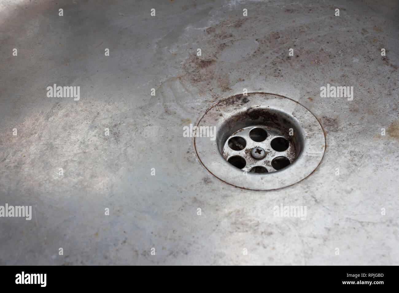 Dirty sink drain texture Stock Photo - Alamy