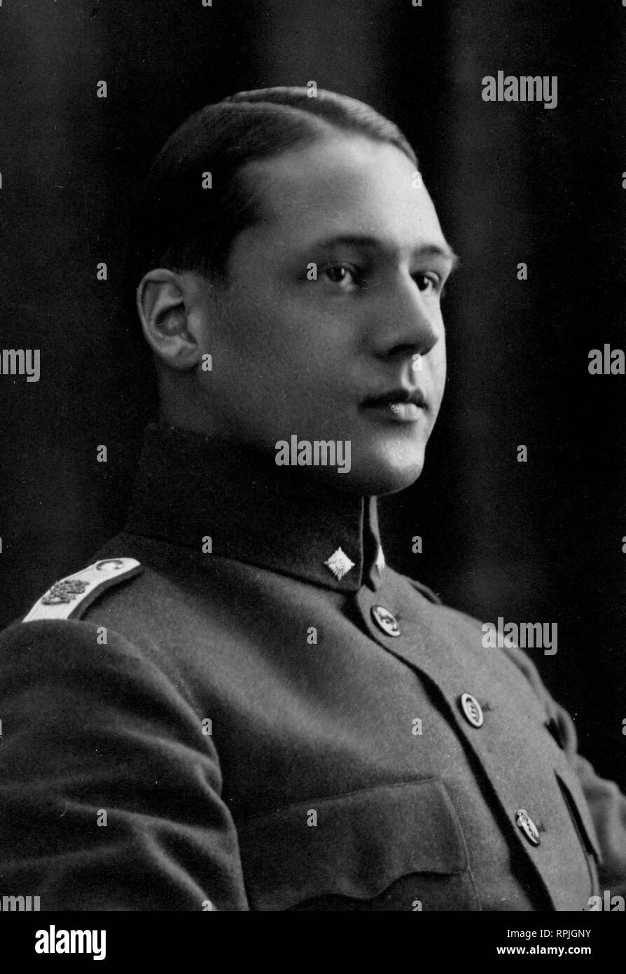 Portrait of Jorma Gallen-Kallela after the Finnish Civil War, 1918 Stock Photo