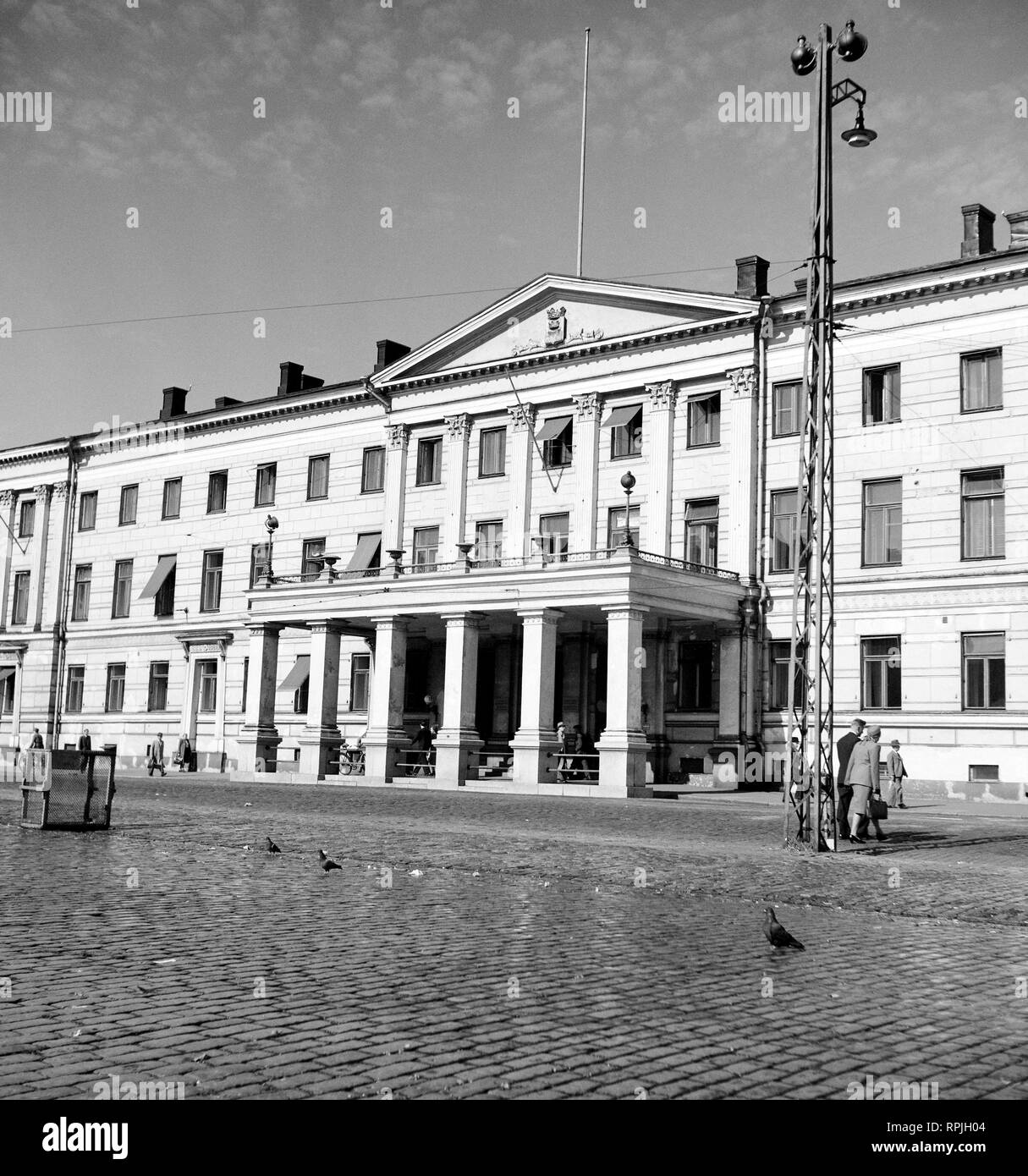 The Helsinki City Hall in September 1947 Helsingin kaupungintalo, syyskuu 1947. Stock Photo