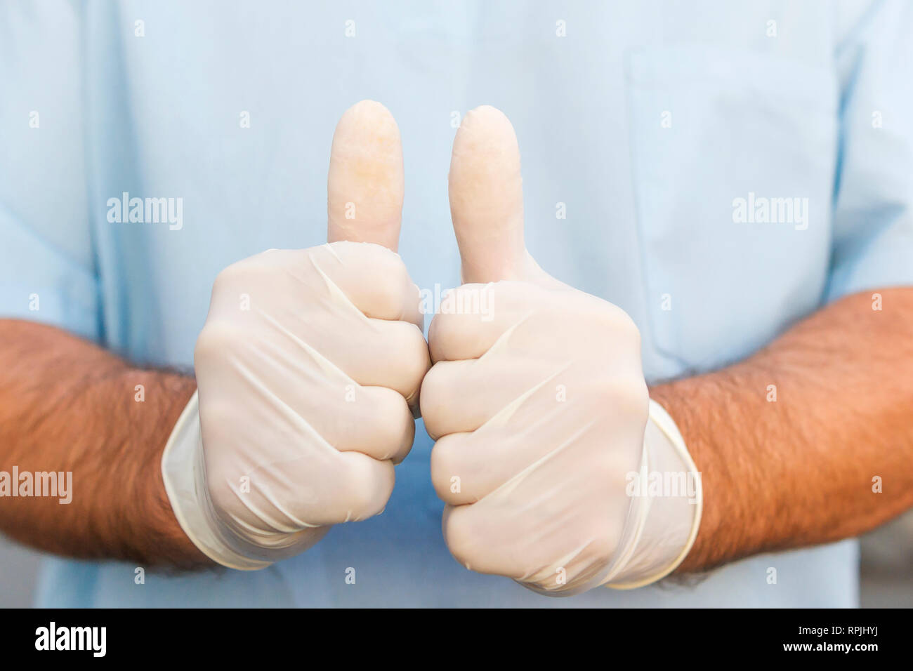 Thumbs up ... Doctor Stock Photo