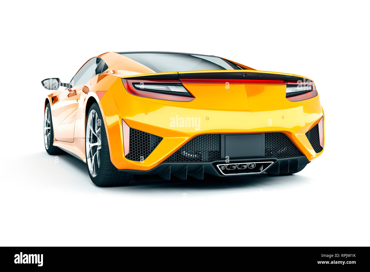 3d render of beautiful super sport car Stock Photo Alamy