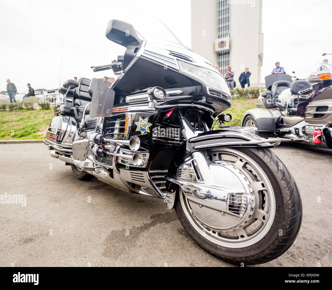 Russia, Vladivostok, 10/06/2018. Honda GoldWing 1200 motorbike ...