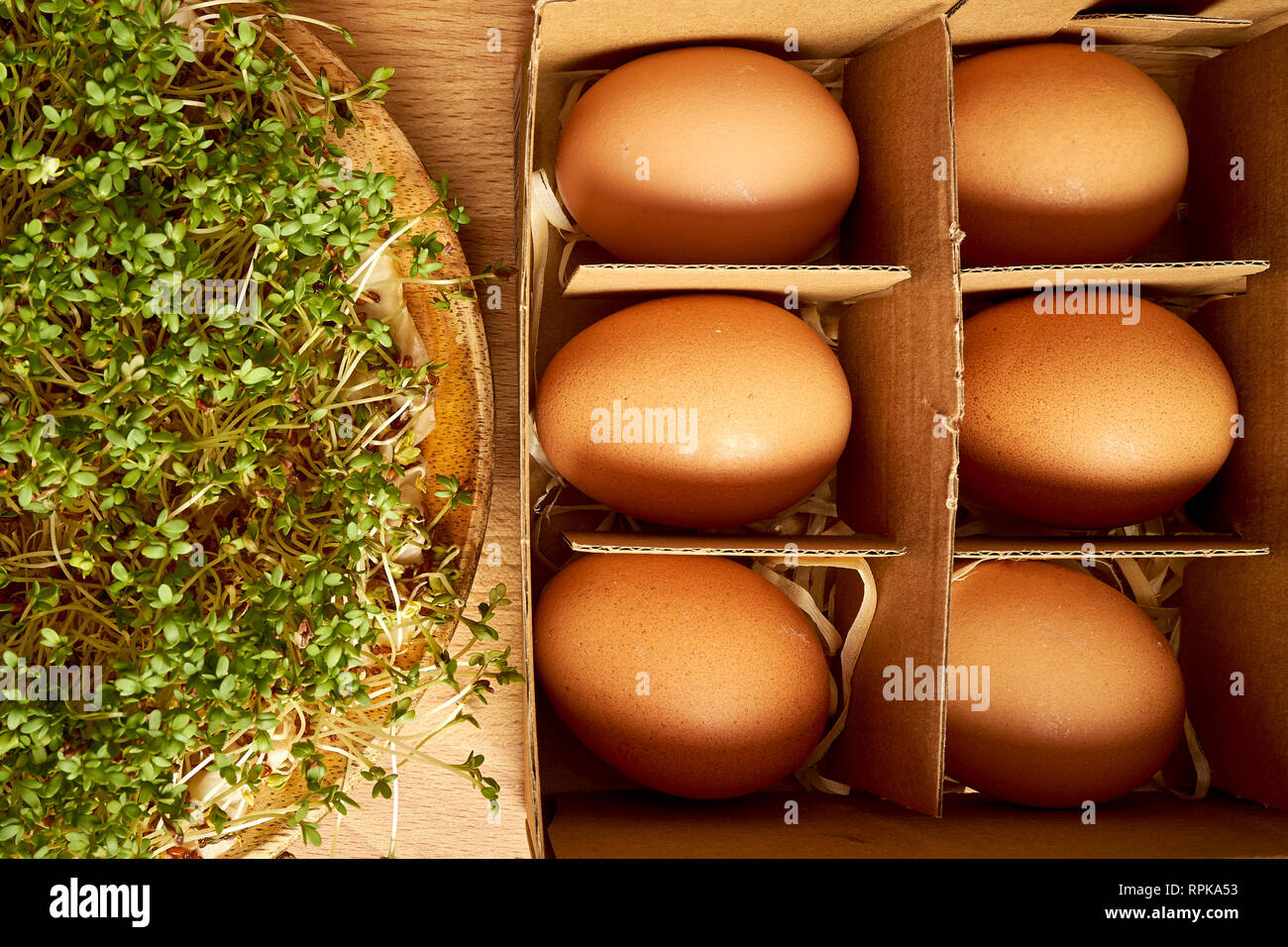 Egg cress shell hi-res stock photography and images - Alamy