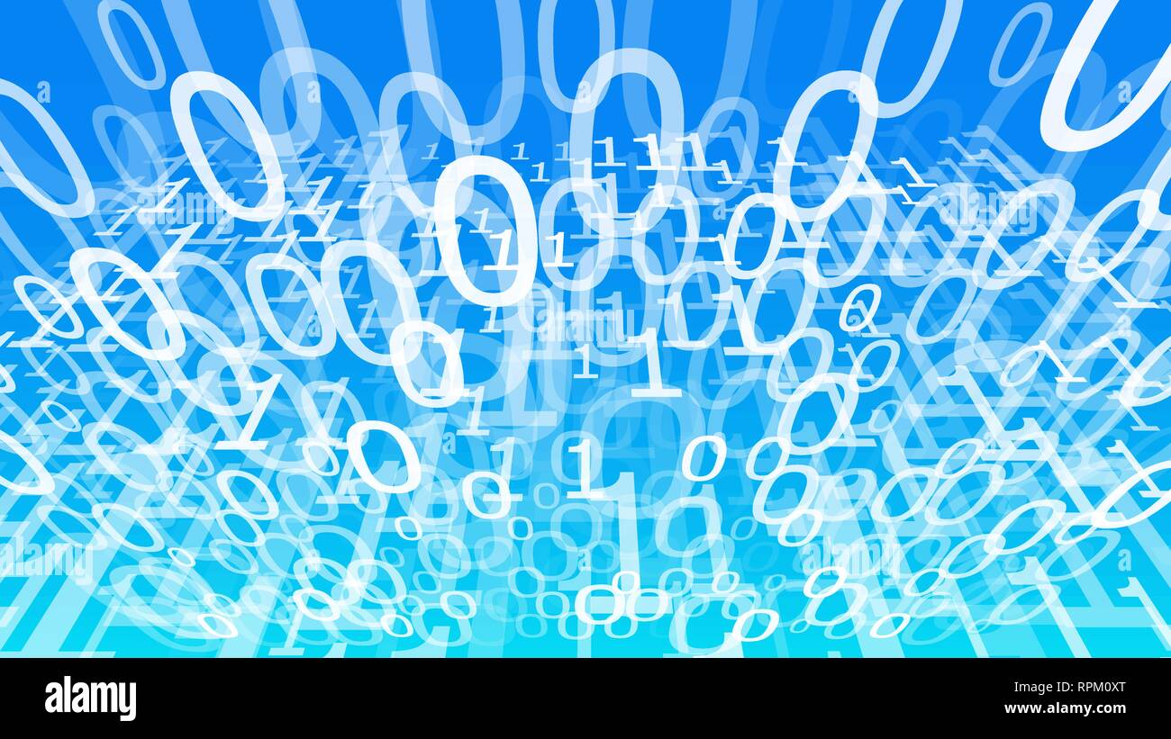 Binary numbers design, algorithm digital transformation Stock Vector ...