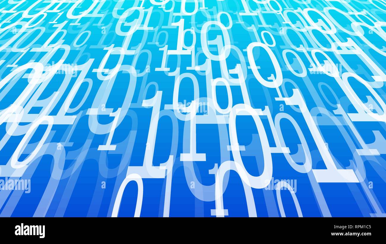Digital data cyber security, cloud computing vector illustration Stock Vector