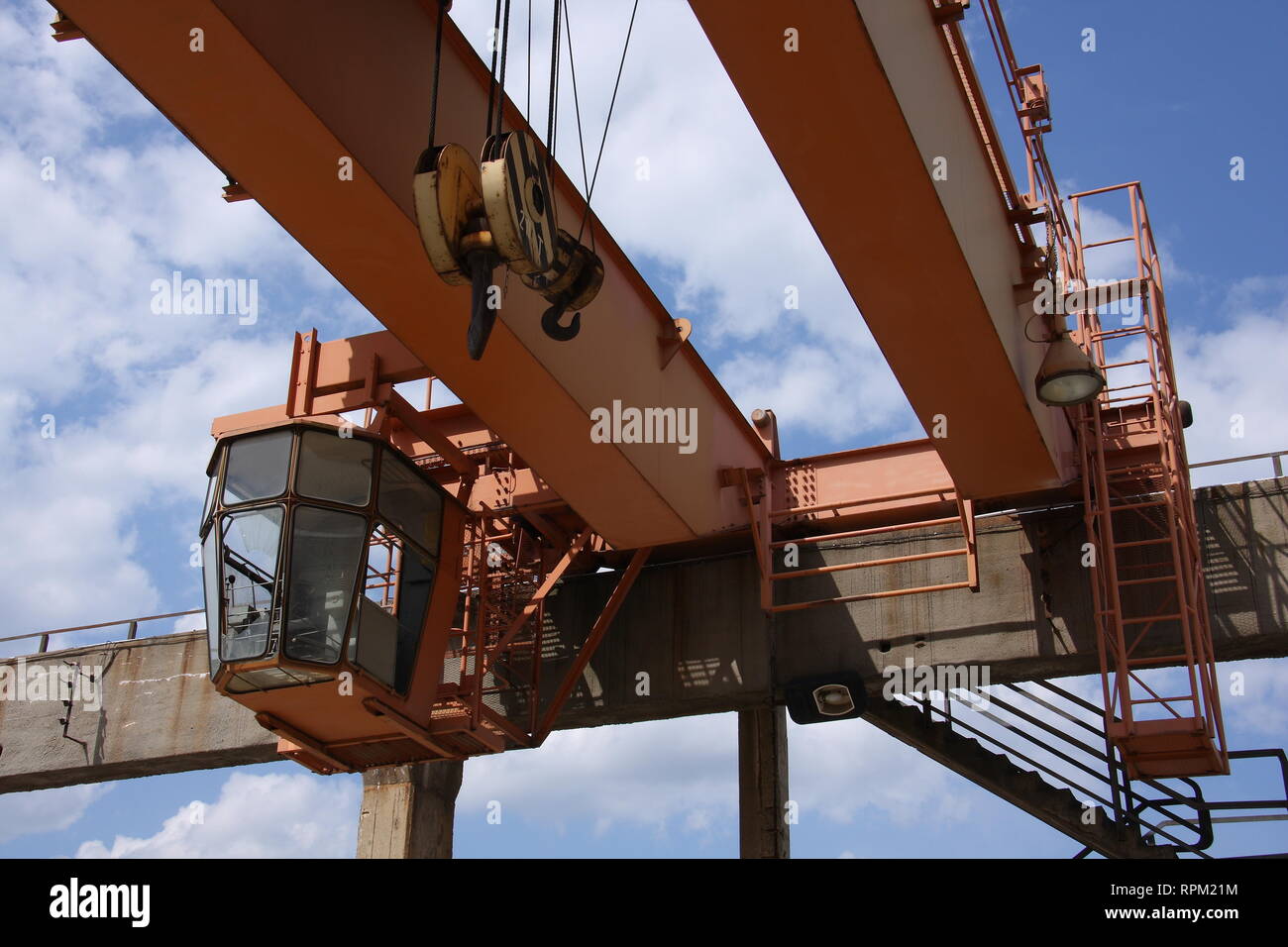 Hang crane Stock Photo