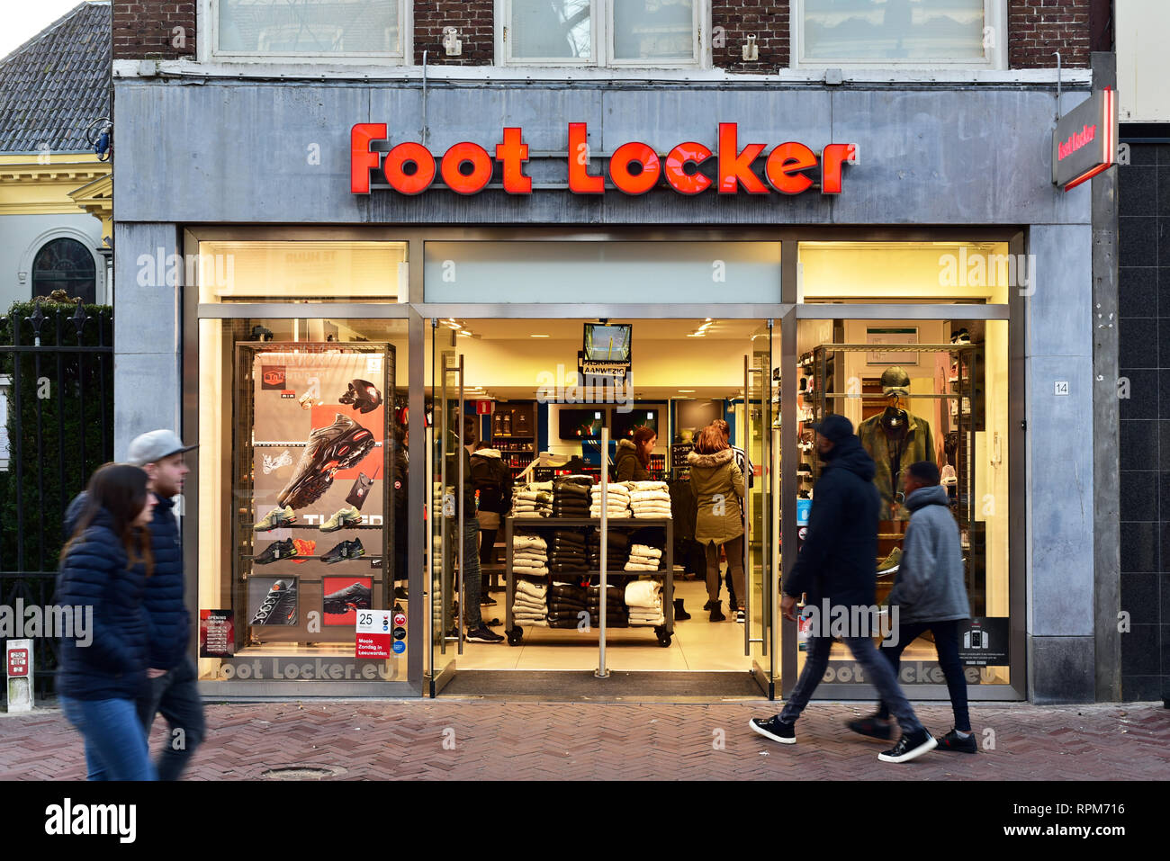 Foot Locker store display window Stock Photo