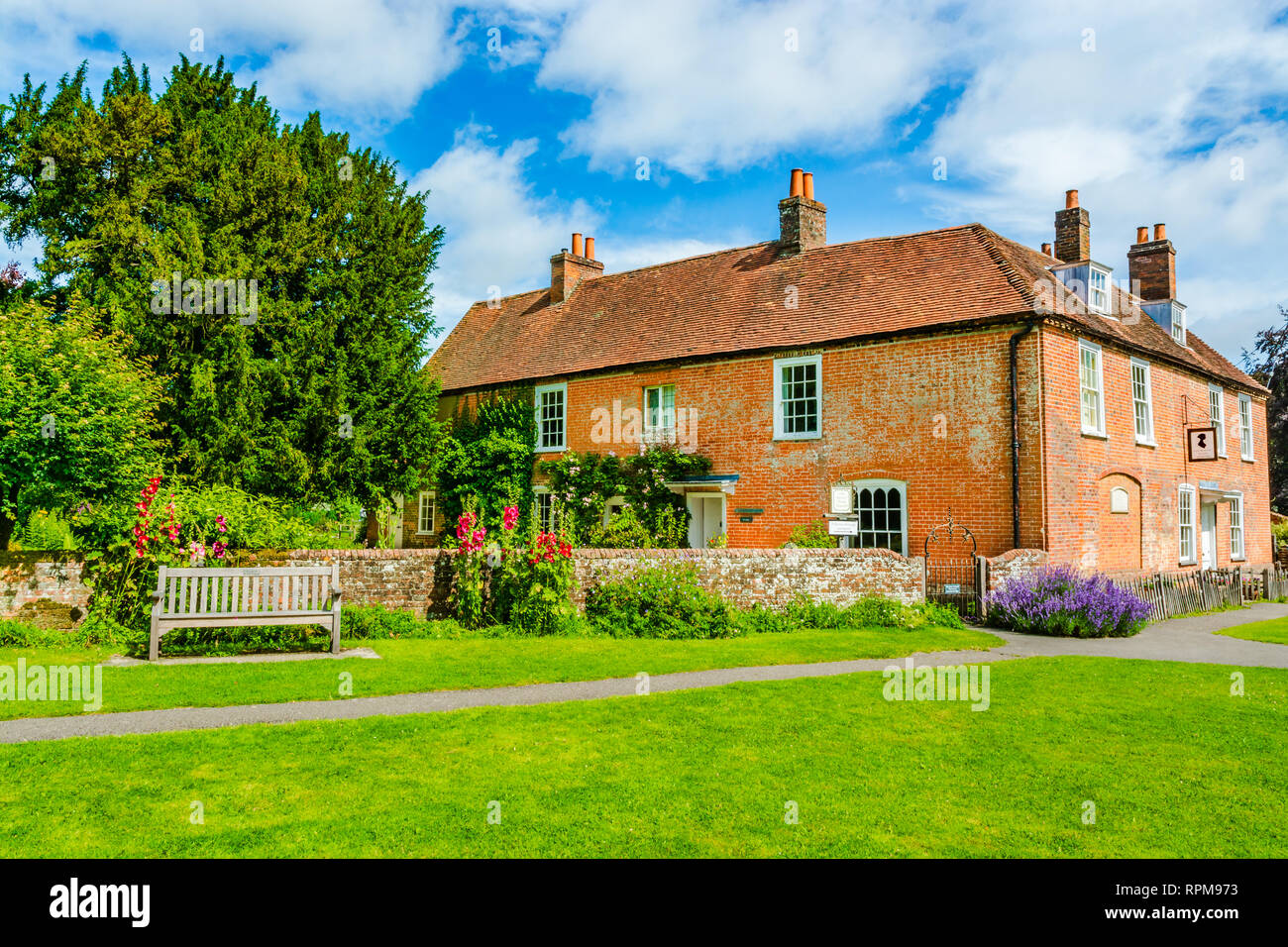 Chawton, Hampshire, UK - July 16, 2016: Jane Austen's memorial house museum. Stock Photo