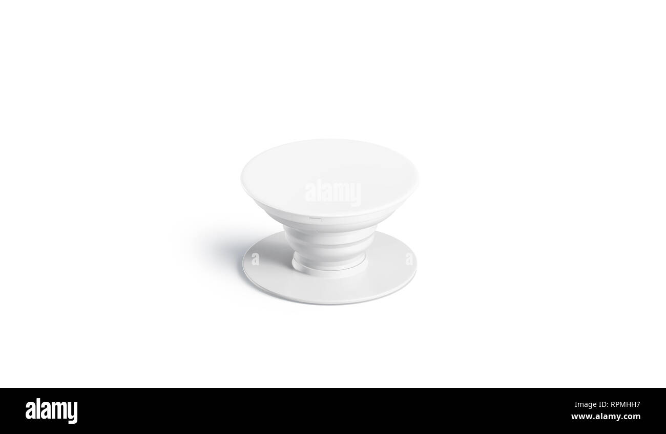 Download Blank White Phone Pop Socket Mock Up Isolated 3d Rendering Empty Smartphone Round Holder Mockup Front View Clear Adhesive Grip For Mobile Stand Stock Photo Alamy