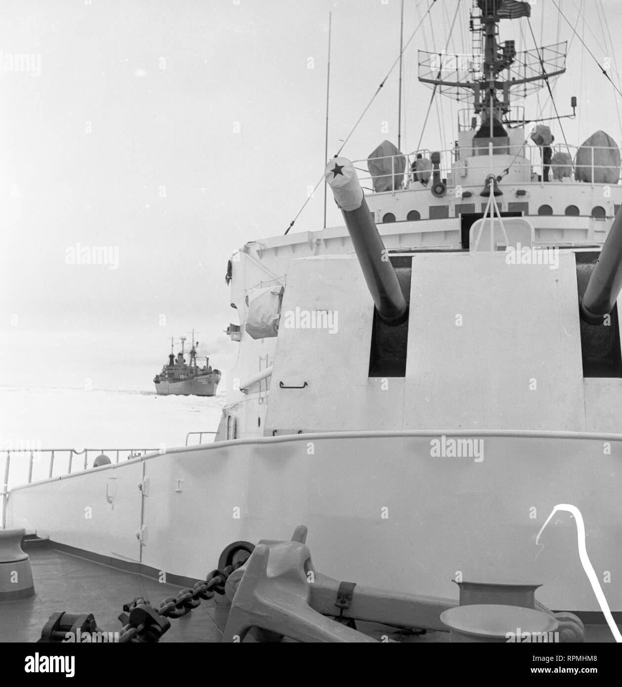 Operation Deep Freeze I 1955 / 1956 USA Task Force 43 Stock Photo