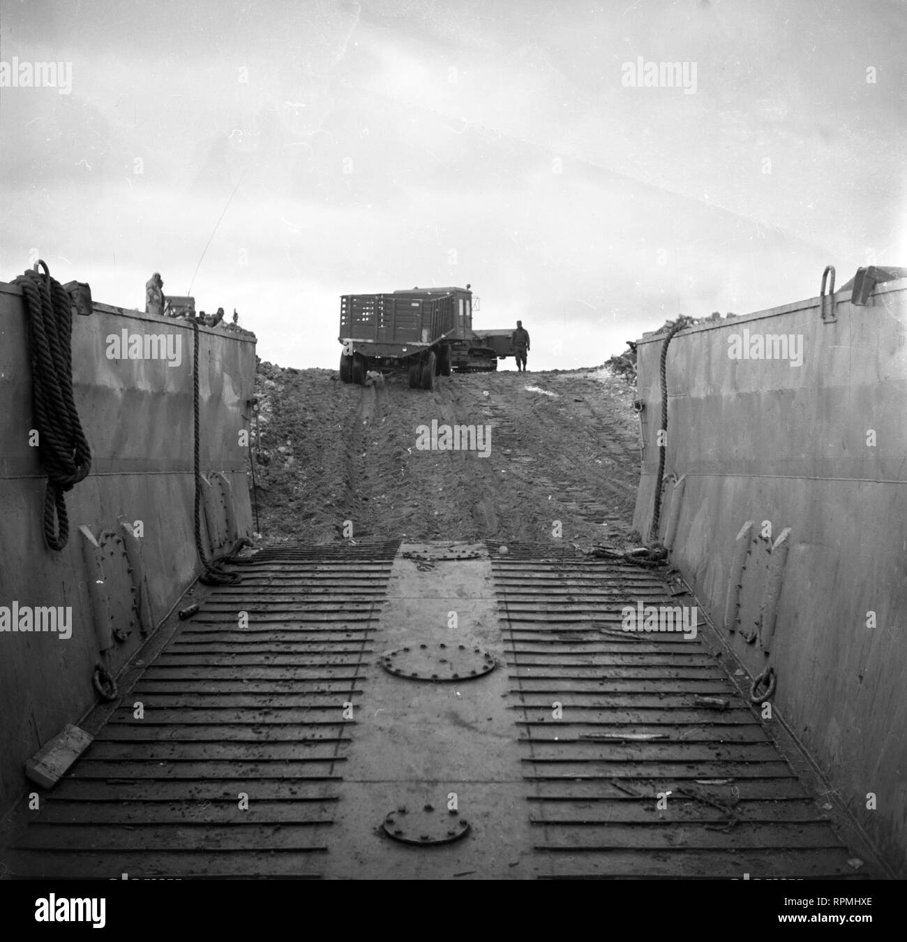 Operation Deep Freeze I 1955 / 1956 USA Task Force 43 Stock Photo